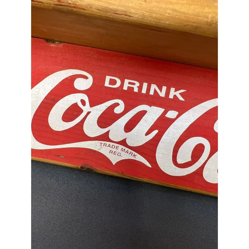 Vintage Wooden Coca-Cola Wall Shelf 18